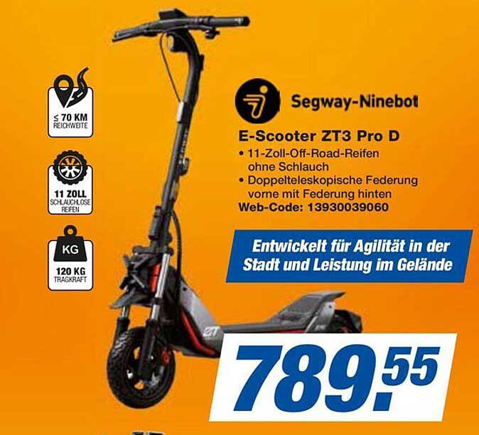Segway-Ninebot E-Scooter ZT3 Pro D