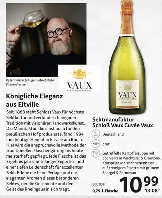 Sektmanufaktur Schloß Vaux Cuvée Vaux