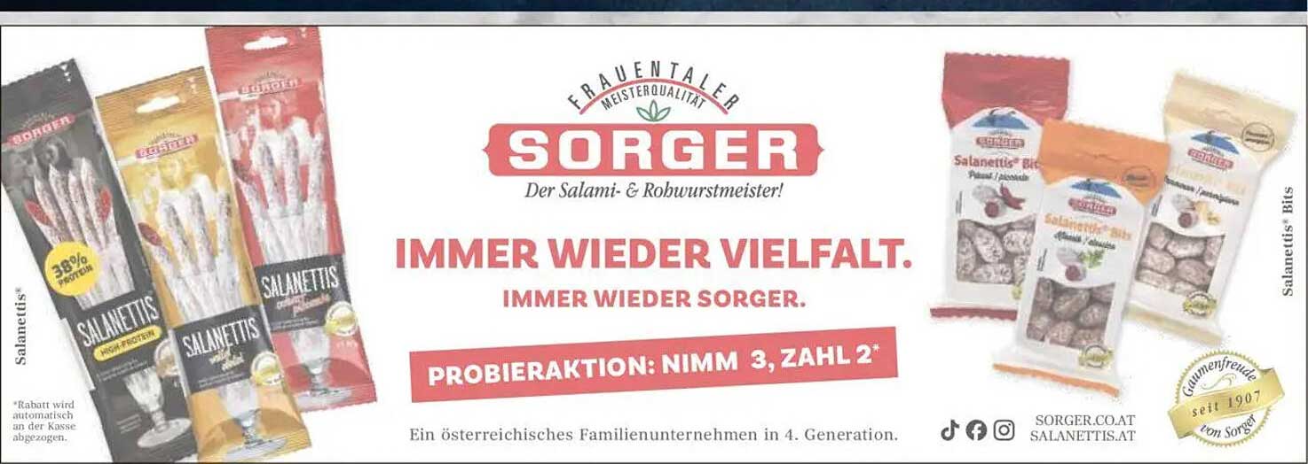 Sorgan Salanettis – Probieraktion Nimm 3, Zahl 2