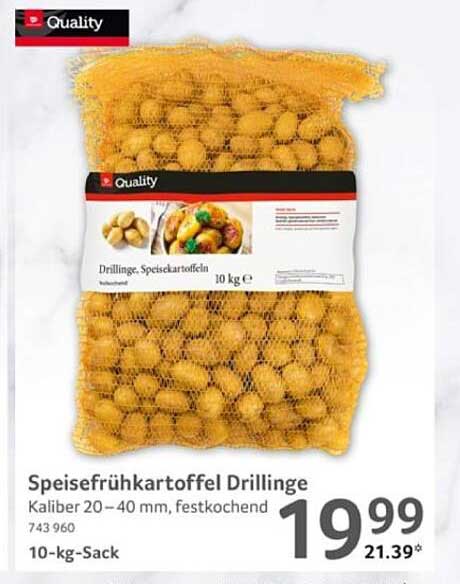 Speisefrühkartoffel Drillinge - 10 kg Sack