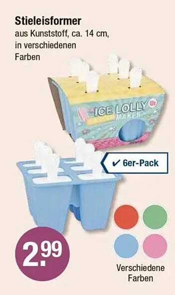 Stieleisformer, 6er-Pack