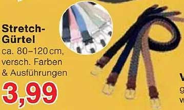 Stretch-Gürtel ca. 80-120cm, versch. Farben & Ausführungen
