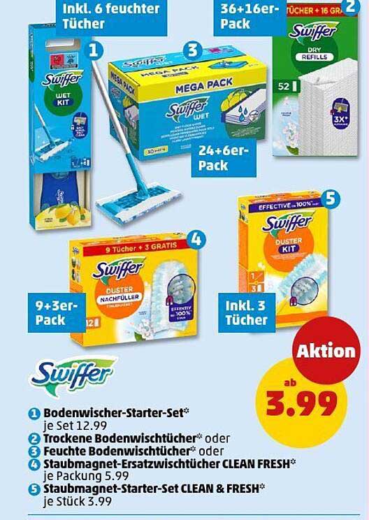 Swiffer Bodenwischer-Starter-Set für nur 12,99 €