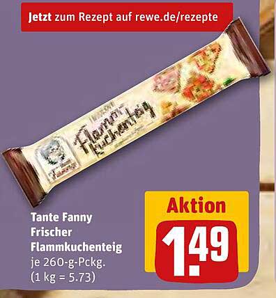 Tante Fanny Frischer Flammkuchenteig