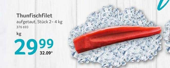 Thunfischfilet aufgetaut, Stück 2 - 4 kg