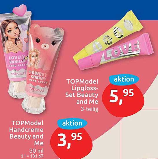 TOPModel Handcreme Beauty and Me 30 ml – Lovely Vanilla und Sweet Cherry