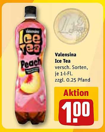 Valensina Ice Tea - verschiedene Sorten, je 1-L-Fl.