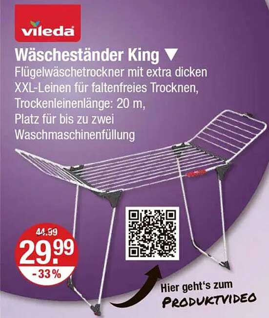 Vileda Wäscheständer King