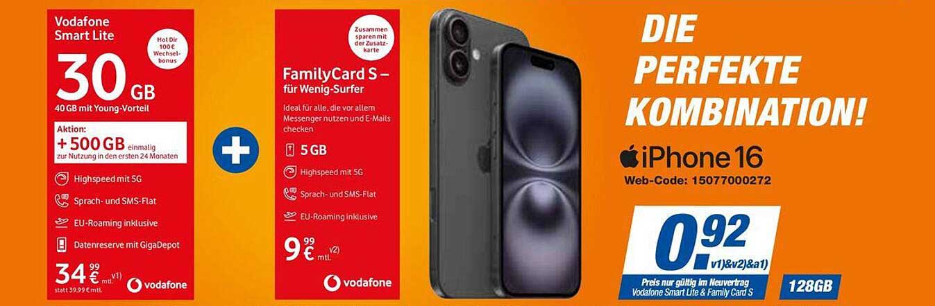 Vodafone Smart Lite & FamilyCard S – Die perfekte Kombination