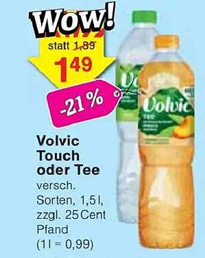 Volvic Touch oder Tee – Erfrischung pur!