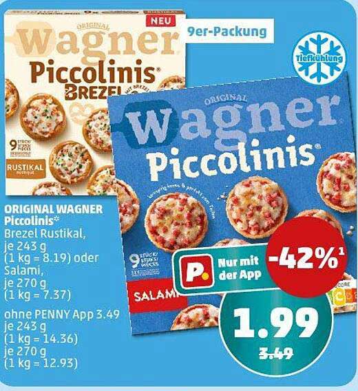 Wagner Piccolinis Brezel und Salami – 9er-Packung