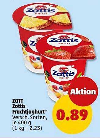 ZOTT Zottis Fruchtjoghurt 400 g, verschiedene Sorten