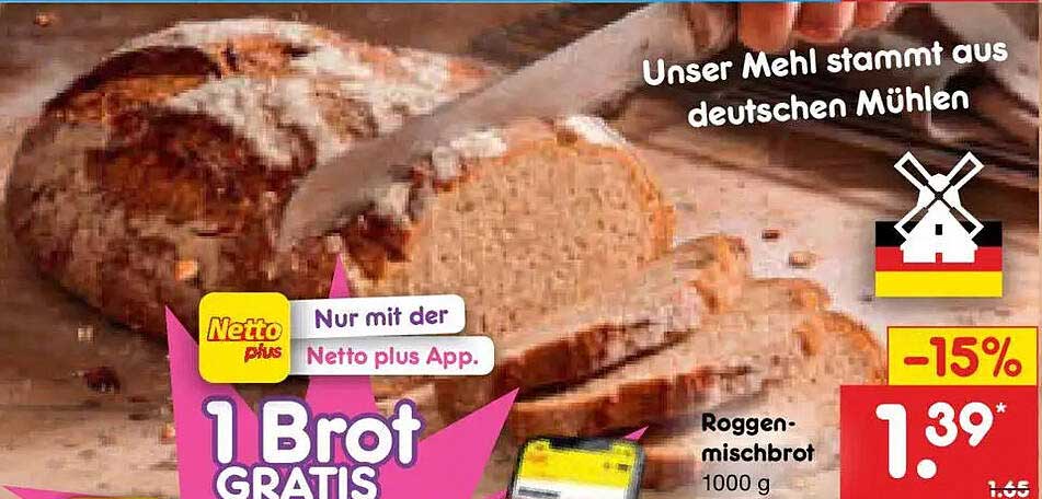 1 Brot GRATIS