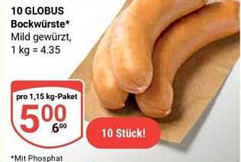 10 GLOBUS Bockwürste*