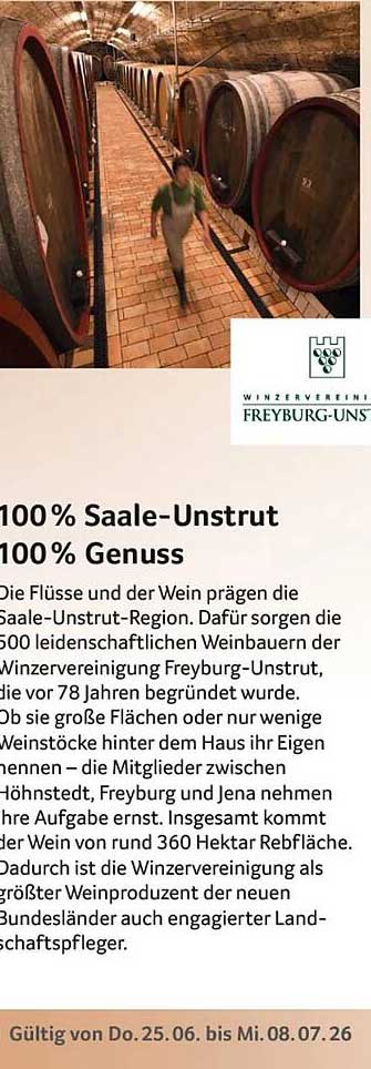 100% Saale-Unstrut 100% Genuss