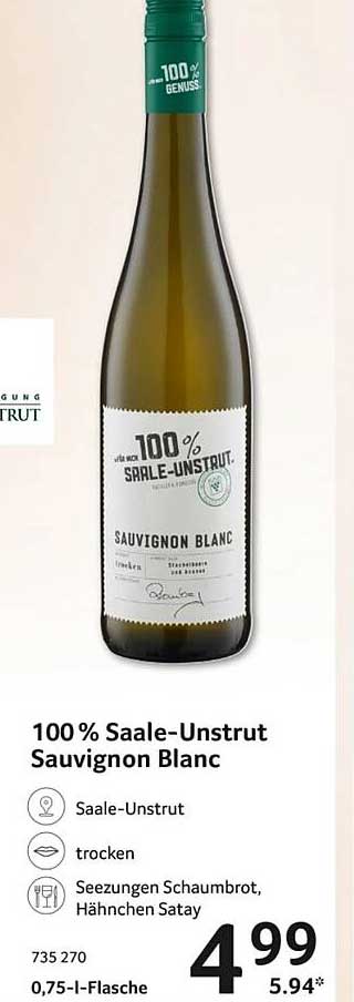 100 % Saale-Unstrut Sauvignon Blanc