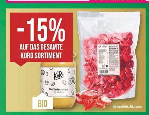 -15% AUF DAS GESAMTE KORO SORTIMENT