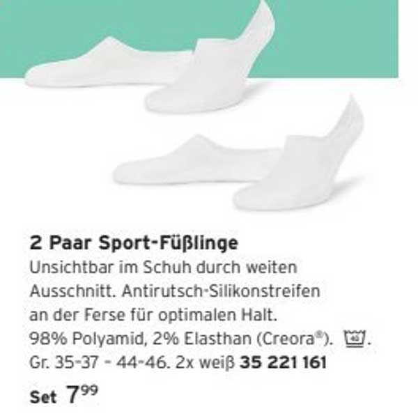 2 Paar Sport-Fußlinge