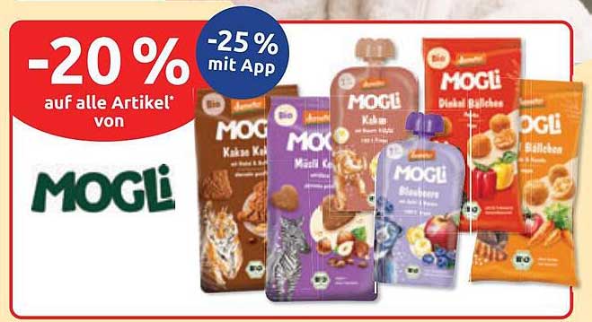 -20 % auf alle Artikel von MOGLi