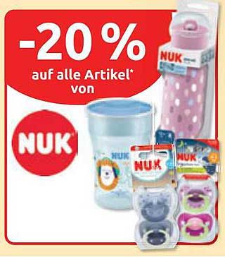 -20 % auf alle Artikel* von NUK