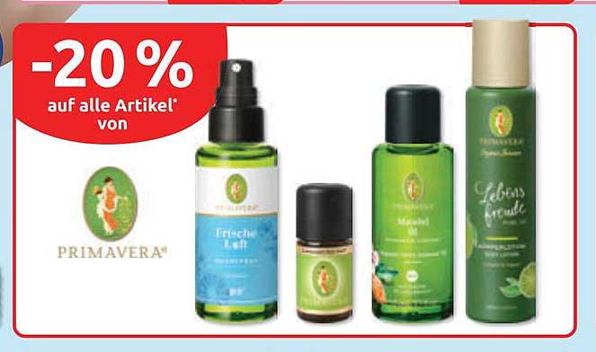 -20% auf alle Artikel* von PRIMAVERA