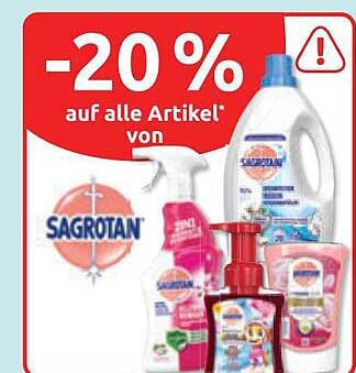 -20 % auf alle Artikel* von SAGROTAN