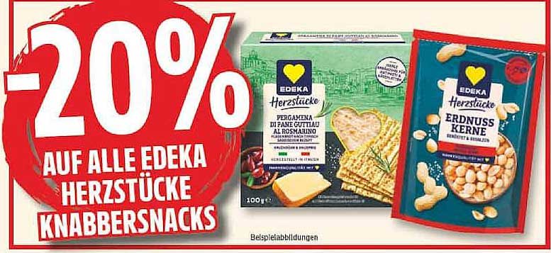 -20% AUF ALLE EDEKA HERZSTÜCKE KNABBERSNACKS