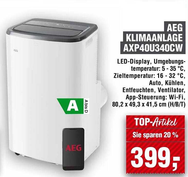 AEG KLIMAANLAGE AXP40U340CW