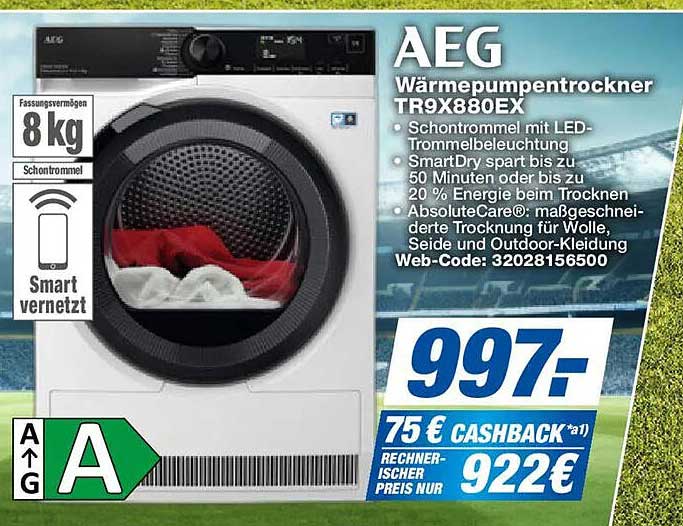 AEG Wärmepummentrockner TR9X880EX