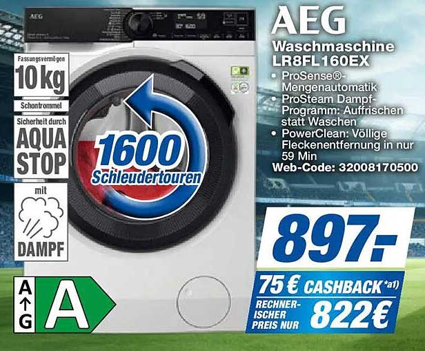 AEG Waschmaschine LR8FL160EX