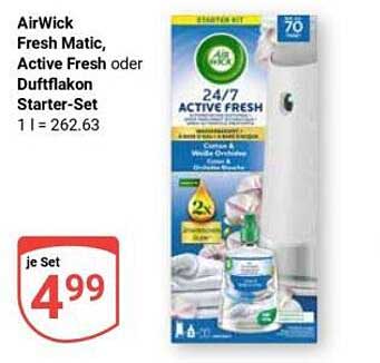 AirWick Fresh Matic, Active Fresh oder Duftflakon Starter-Set