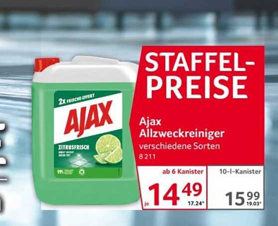Ajax Allzweckreiniger verschiedene Sorten
