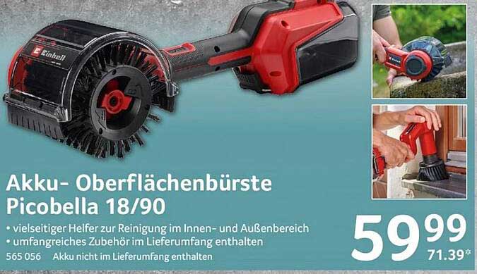 Akku- Oberflächenbürste Picobella 18/90