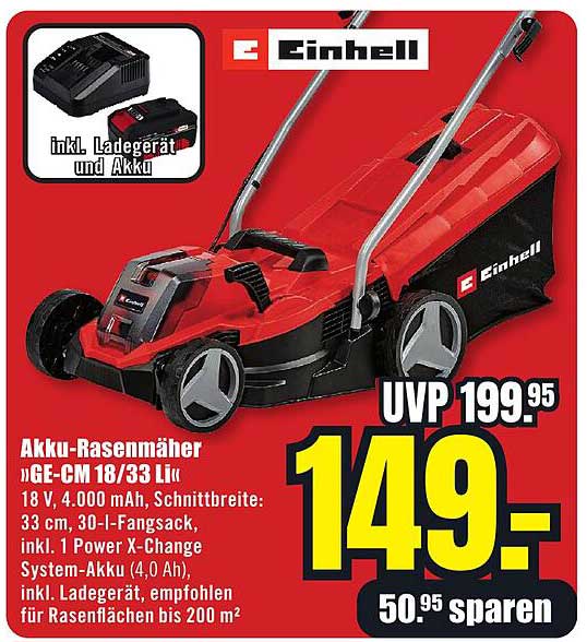 Akku-Rasenmäher »GE-CM 18/33 Li«
