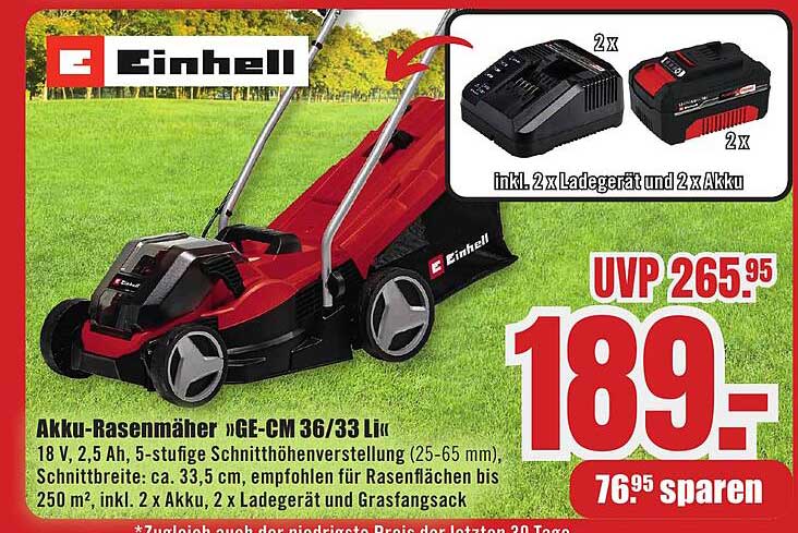 Akku-Rasenmäher »GE-CM 36/33 Li«