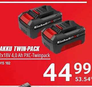 AKKU TWIN-PACK 2x18V 4,0 Ah PXC-Twinpack