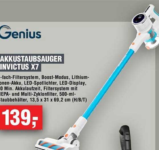 AKKUSTAUBSAUGER INVICTUS X7