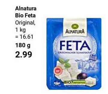 Alnatura Bio Feta Original, 1 kg = 16.61