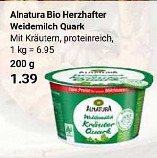 Alnatura Bio Herzhafter Weidemilch Quark