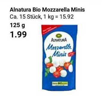 Alnatura Bio Mozzarella Minis