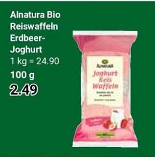 Alnatura Bio Reiswaffeln Erdbeer-Joghurt