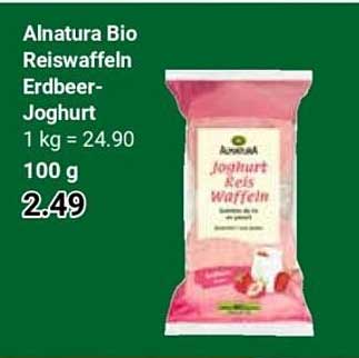 Alnatura Bio Reiswaffeln Erdbeer-Joghurt