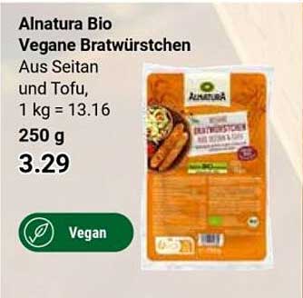Alnatura Bio Vegane Bratwürstchen