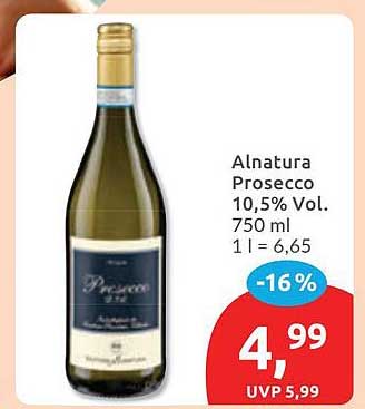 Alnatura Prosecco 10,5% Vol. 750 ml