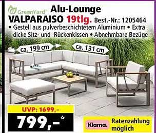 Alu-Lounge VALPARAISO 19tlg.