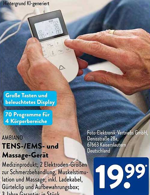 AMBIANO TENS-/EMS- und Massage-Gerät