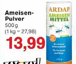Ameisen-Pulver 500 g (1 kg = 27,98)