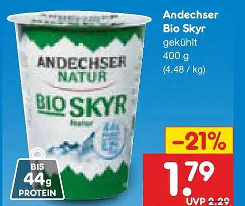 Andechser Bio Skyr gekühlt 400 g