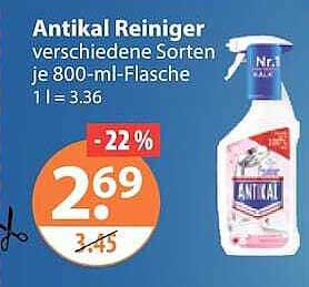 Antikal Reiniger verschiedene Sorten je 800-ml-Flasche