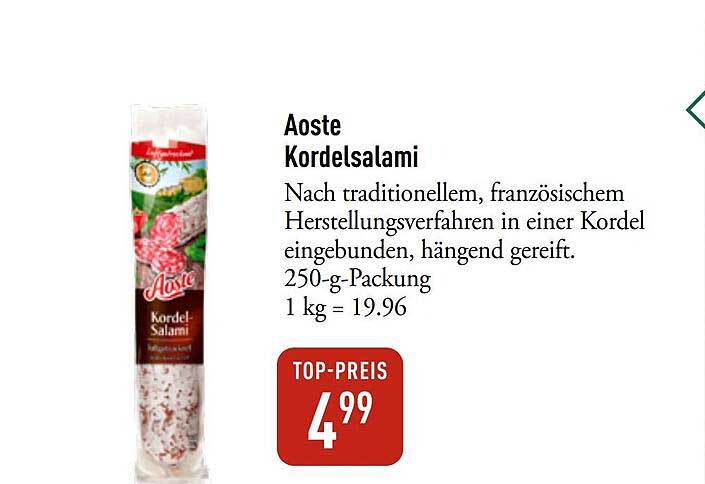 Aoste Kordelsalami